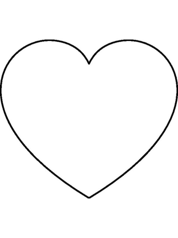 Раскраска сердечко