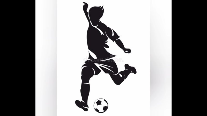 Трафарет футболиста
