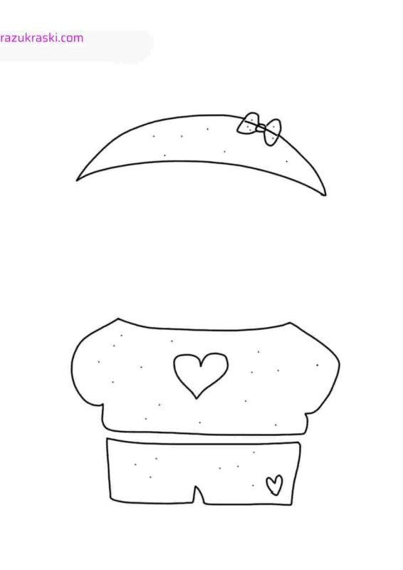 Бумажная уточка раскраска