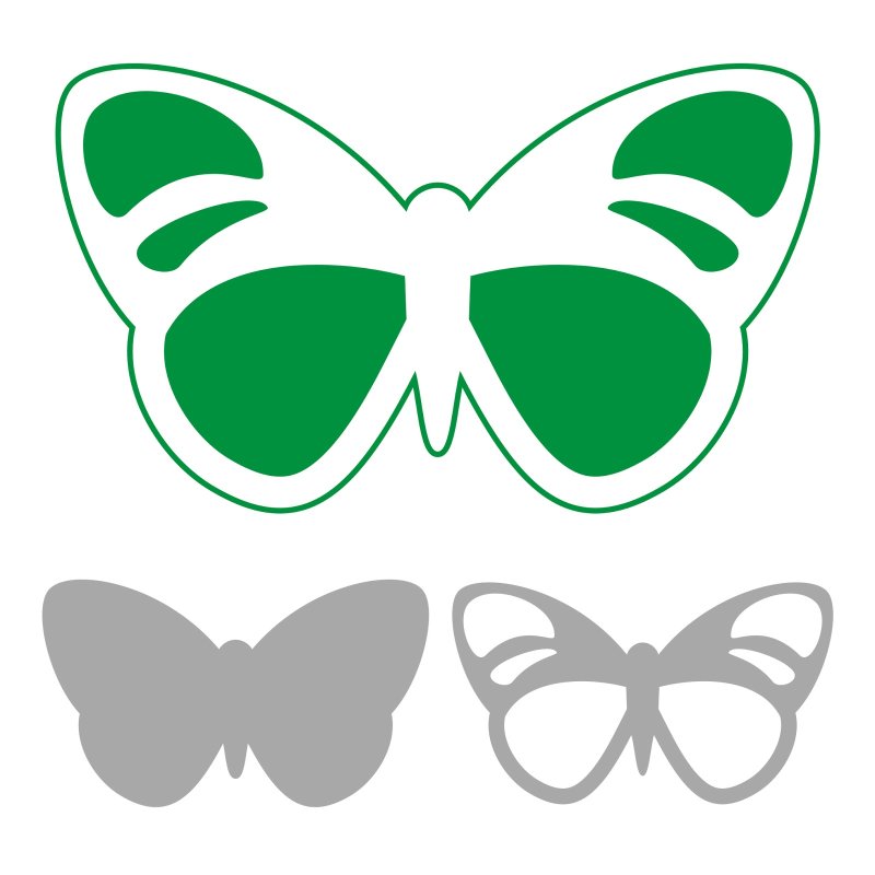 Трафарет простой для аквагрима