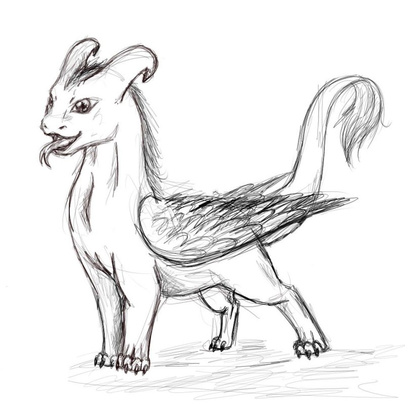 Рисунок несуществующего животного