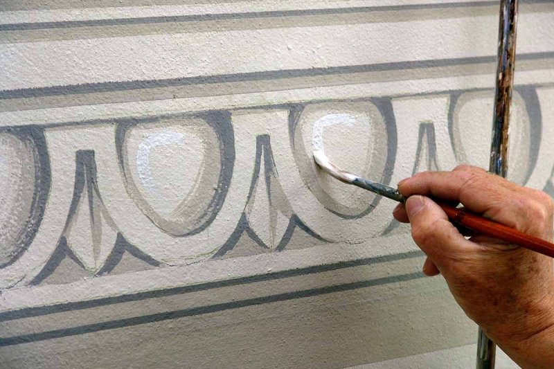 Альфрейная живопись гризайль