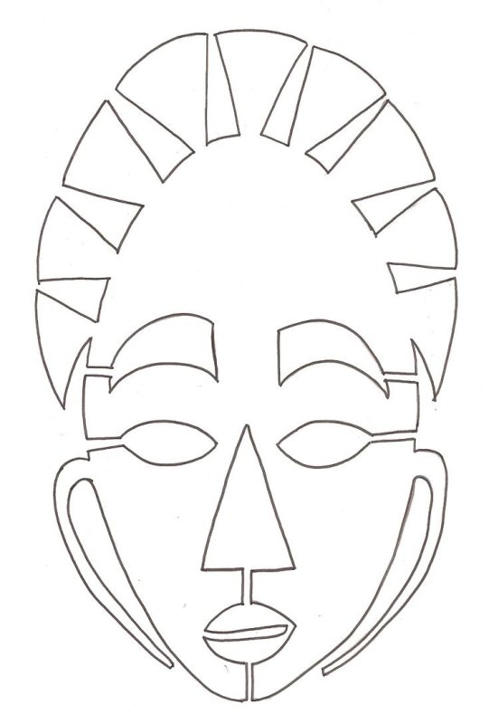 Трафарет - маска