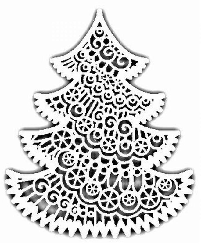 Вытынанки елка