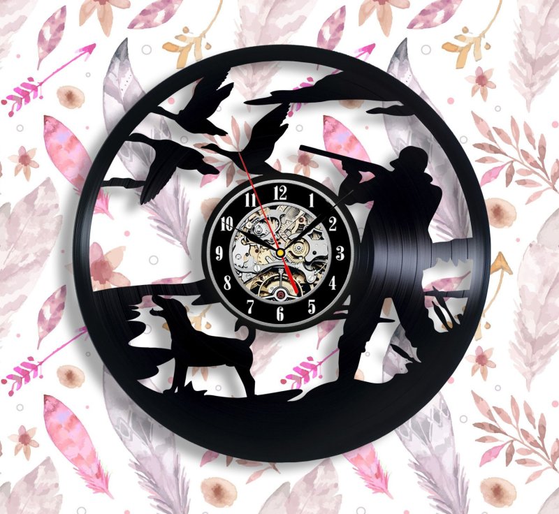 Часы из винила