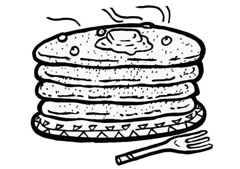 Масленица раскраска