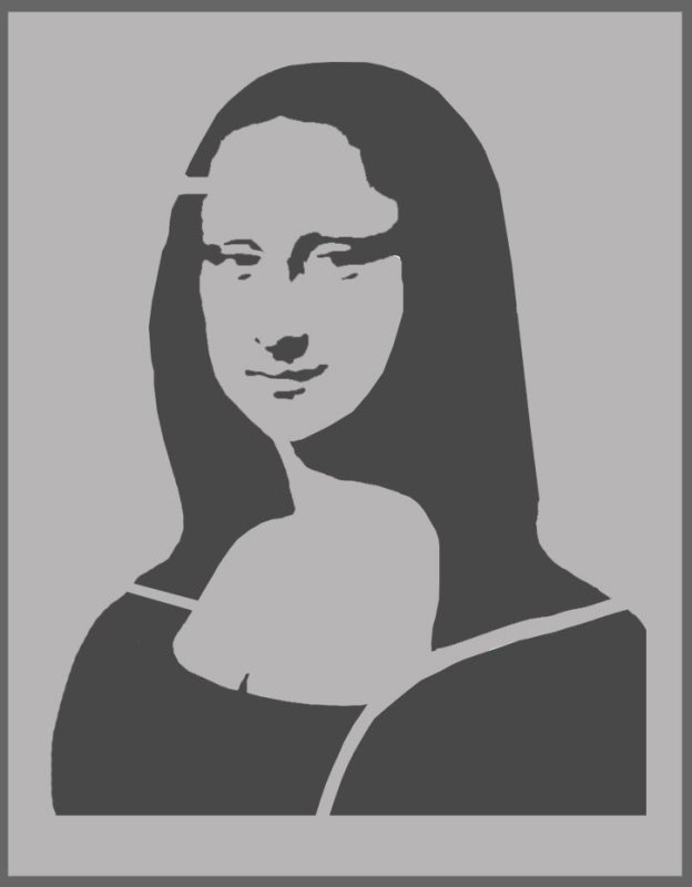 Мона Лиза чб