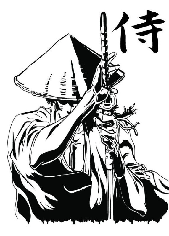 Японский Ронин монах