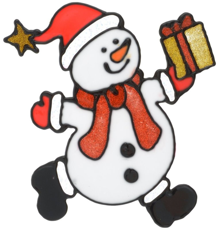 Снеговики для украшения окон