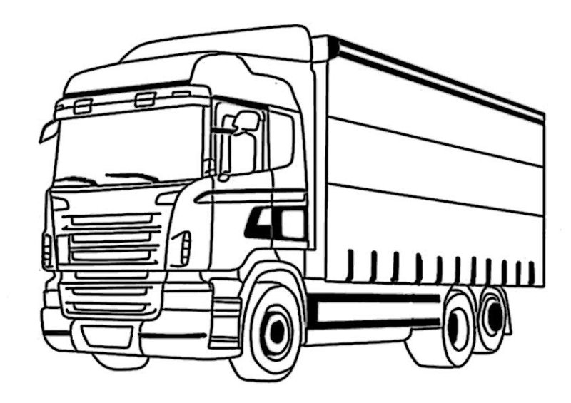 Фура раскраска ман ТГА