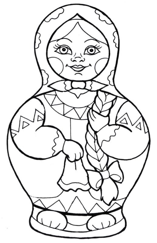 Матрешка рисунок