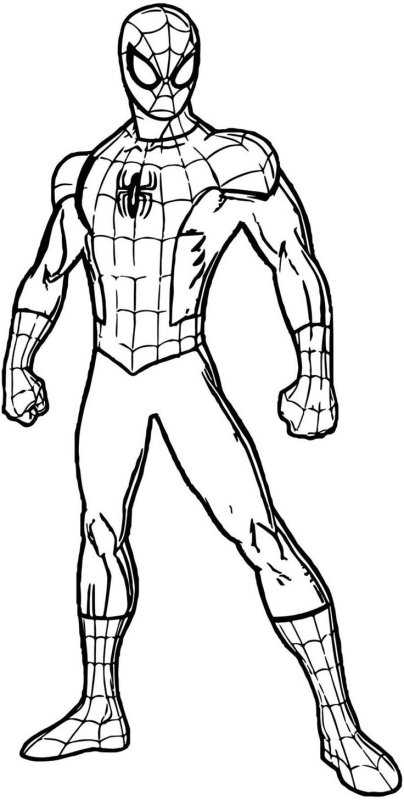 Раскраска Спайдер Мэн