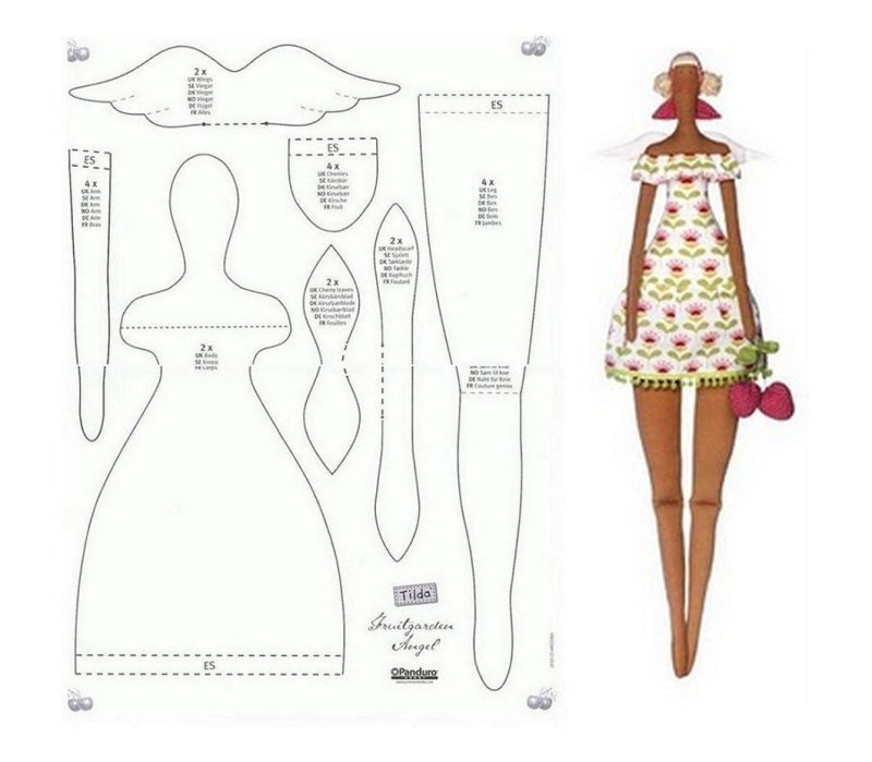 Кукла Тильда своими руками выкройки в натуральную величину