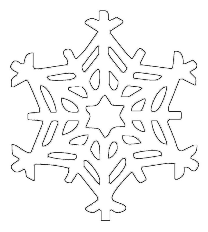 Вытынанки снежинки
