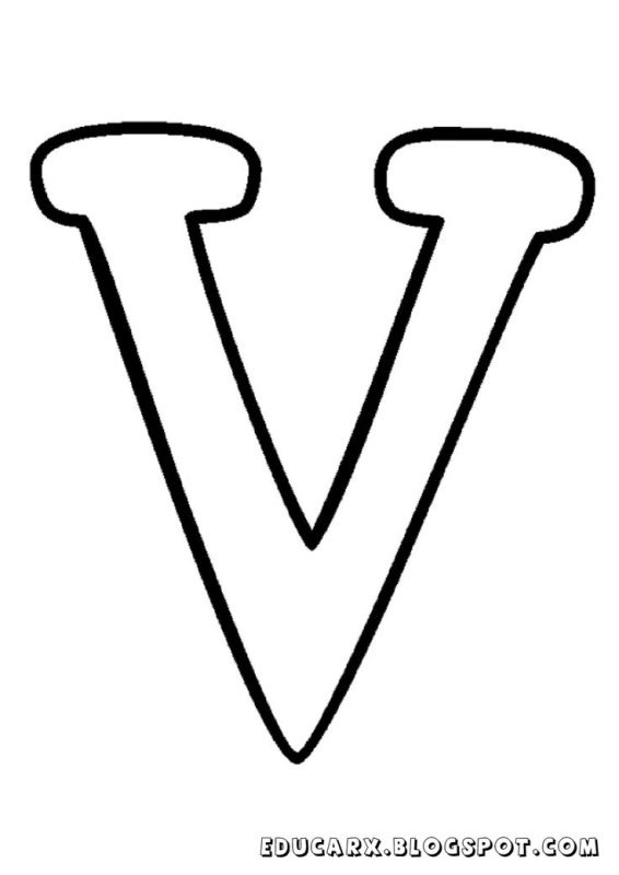 Большая буква v