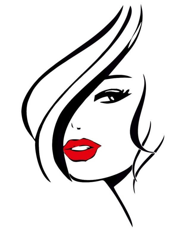 Силуэт женского лица