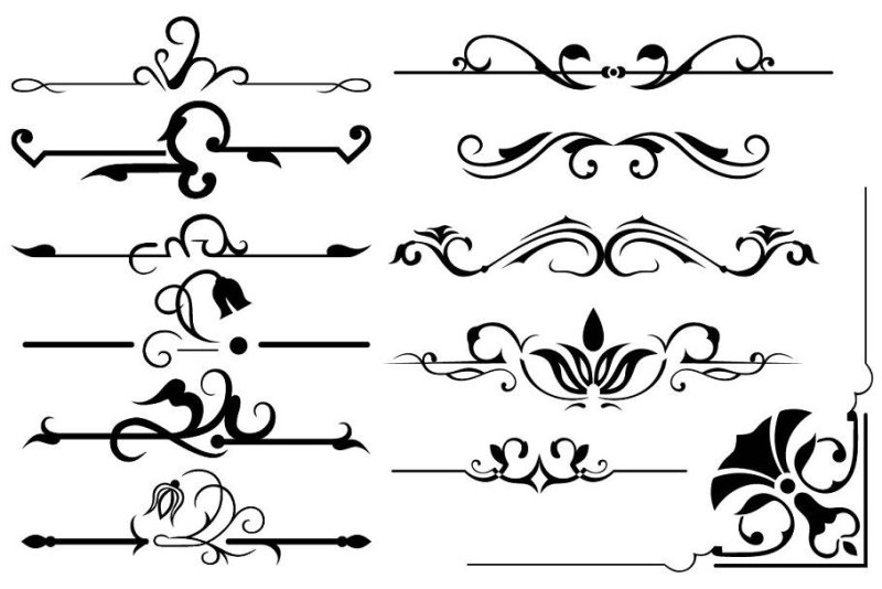 Вензеля для украшения