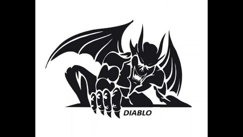 Трафарет демон