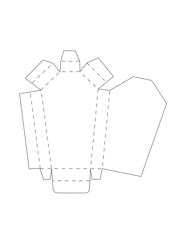 Макет бумажного гроба