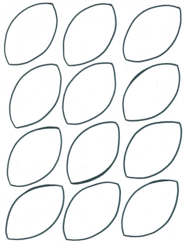 Аппликация овал