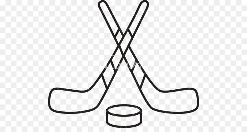 Клюшка хоккейная трафарет