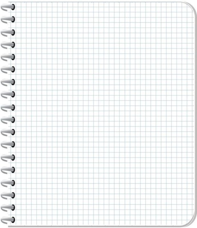 Тетрадный лист в клеточку