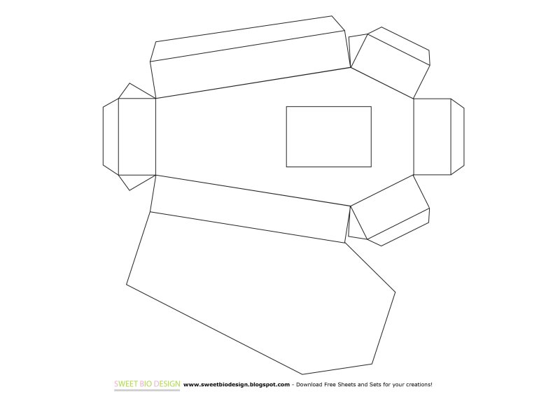 Развертка бумажного гроба