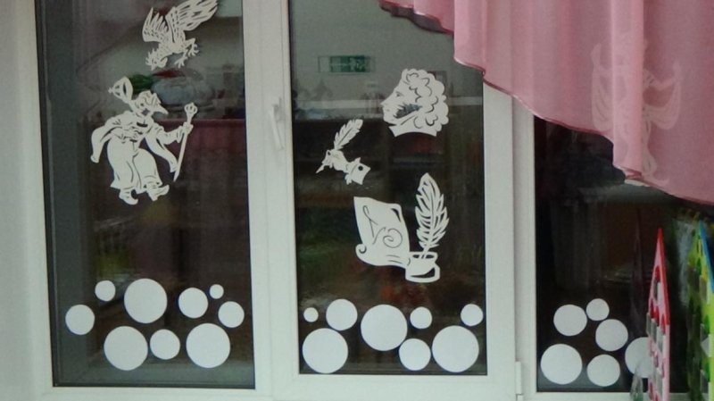 Вытанки на окна сказки Пушкина