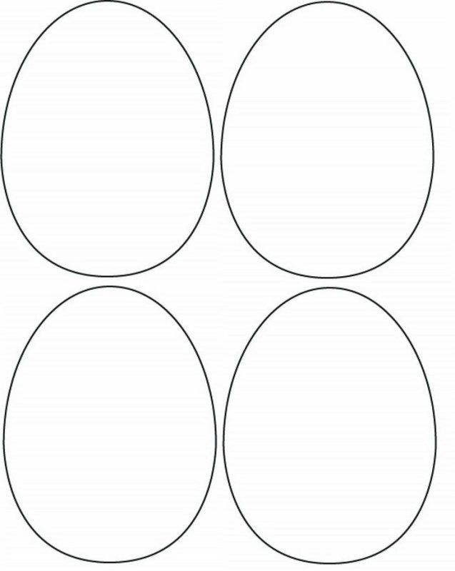 Трафарет яйцо пасхальное