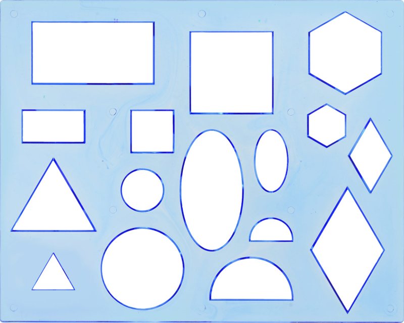 Трафарет геометрических фигур