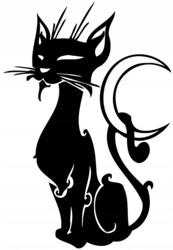 Трафареты кошек для декора