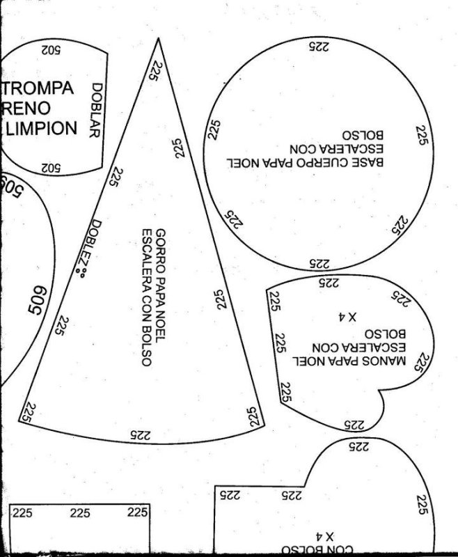 Скандинавский Гном выкройка с размерами