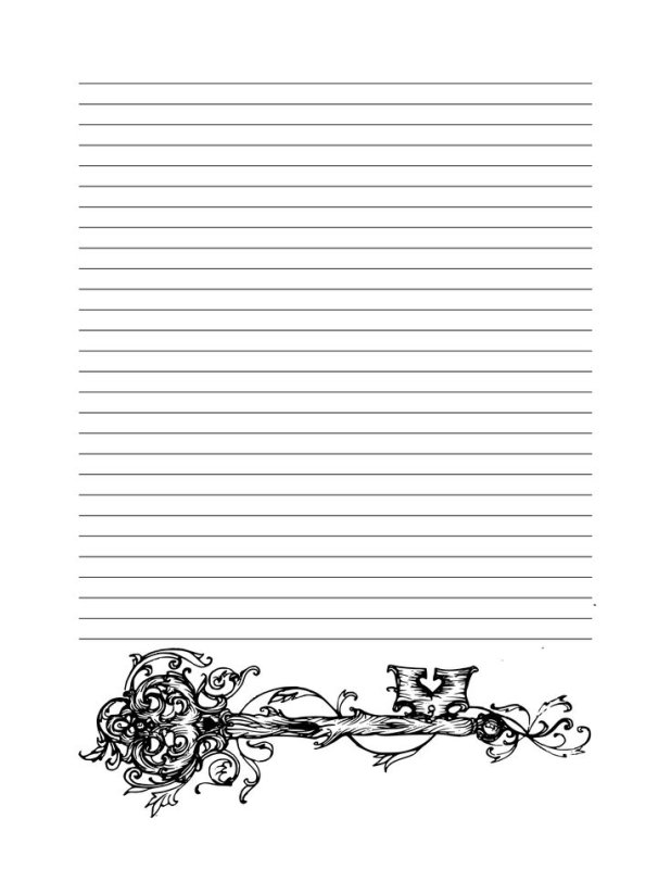 Красивый лист для письма