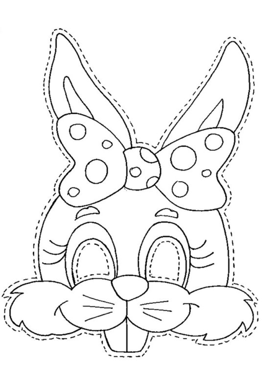 Карнавальные маски раскраски для детей