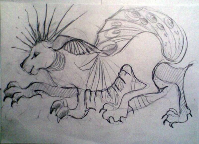 Рисунки не существуещих животных