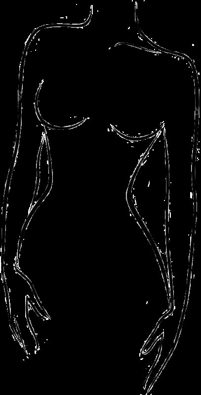 Очертания женской фигуры
