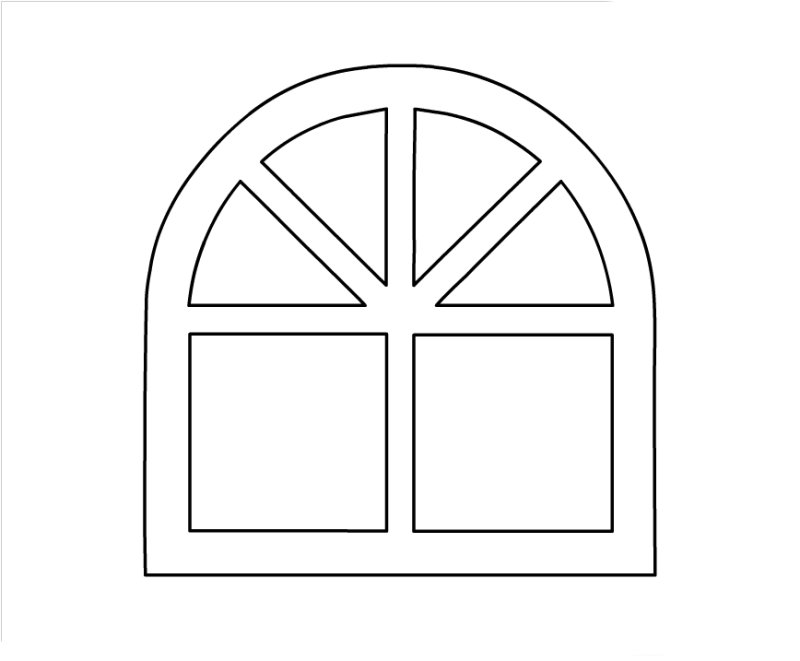 Окно раскраска для детей