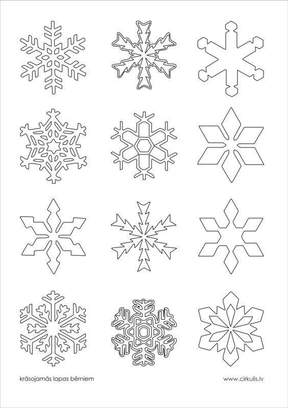 Рисование снежинки