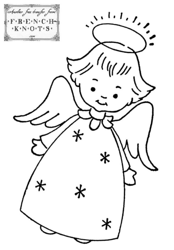 Рисунки ангелов для детей