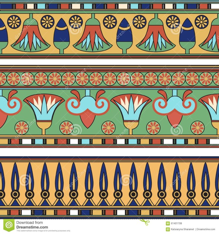 Растительный и зооморфный орнамент древнего Египта