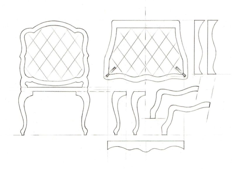 Лекало для кукольной мебели