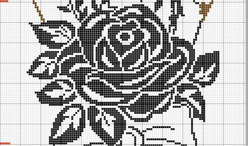 Узоры для филейного вязания