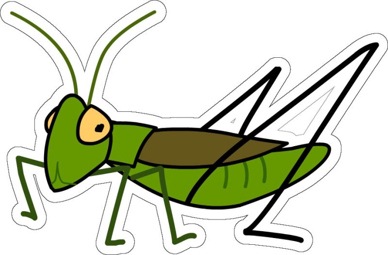Кузнечик рисунок для детей