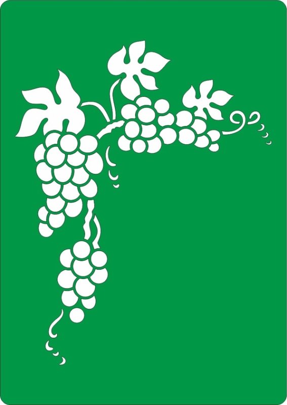 Трафарет виноград