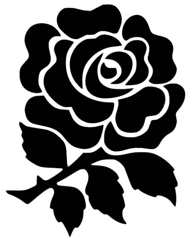 Трафарет «розочки»