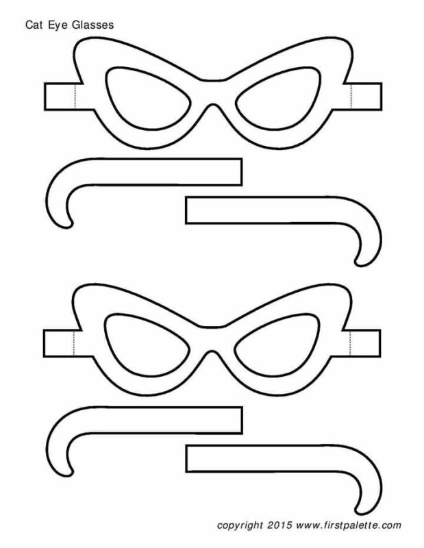 Трафарет очков