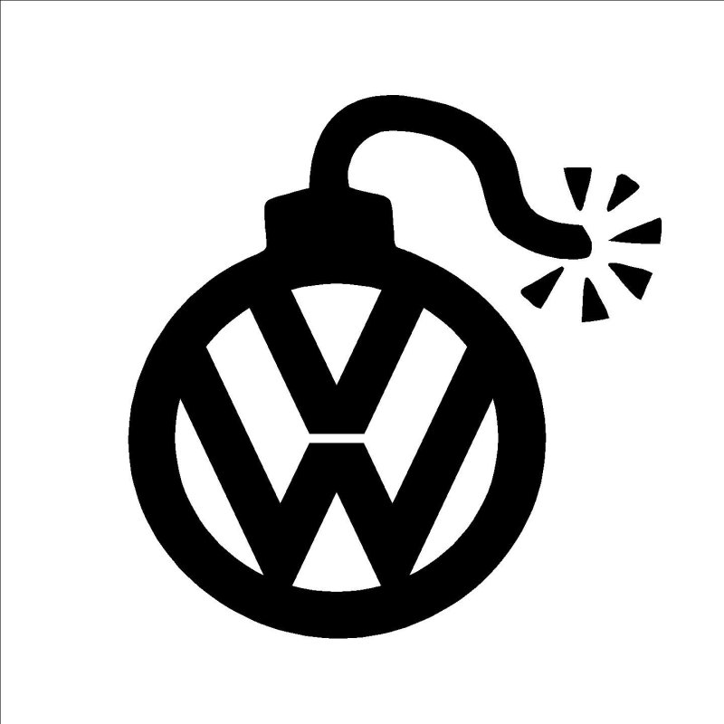 Логотип Volkswagen чб