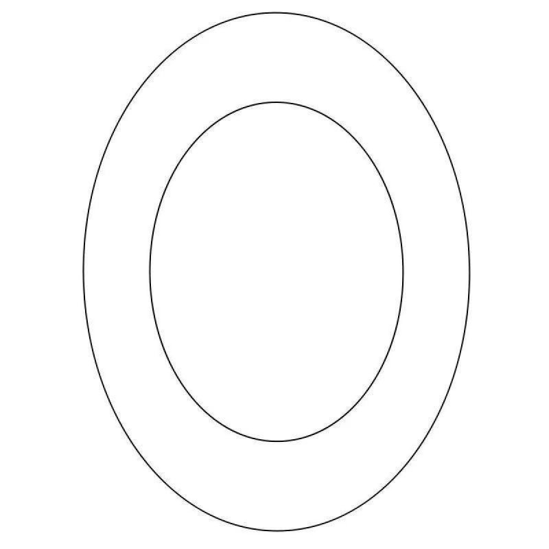 Овал раскраска