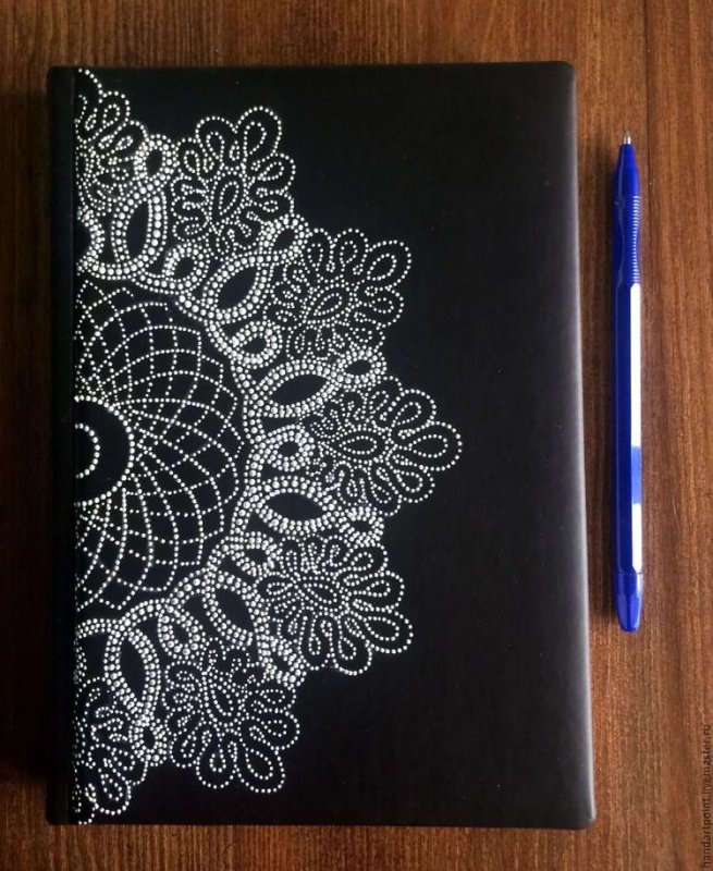 Точечная роспись ежедневника