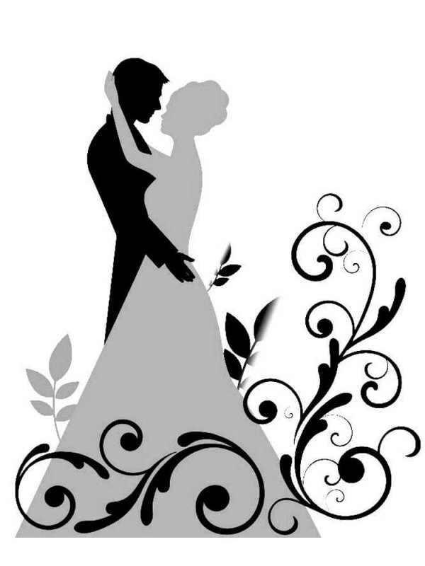 Трафареты для бокалов на свадьбу